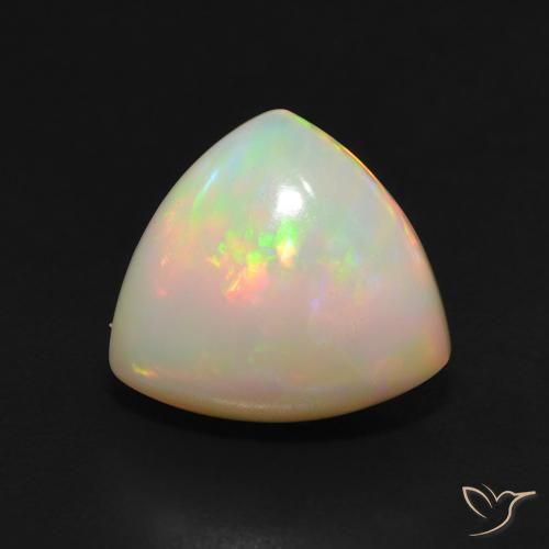 3.00ct Натуральный Многоцветный Опал, Триллион, Полупрозрачный