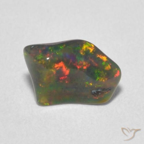 0.77ct Натуральный Многоцветный Опал, причудливая, Непрозрачный