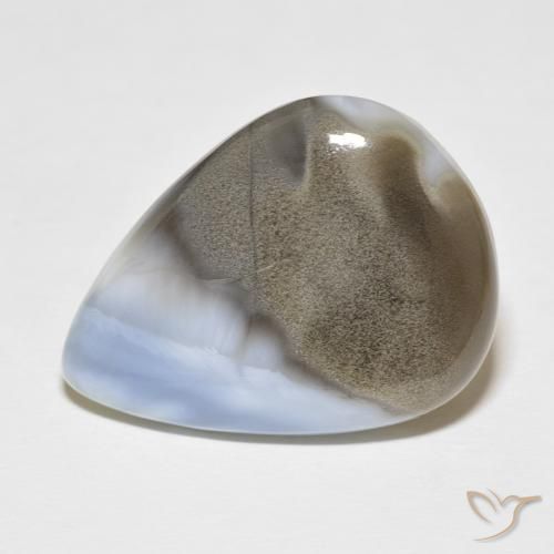 24.70ct Натуральный Многоцветный Опал, Форма груши, Непрозрачный