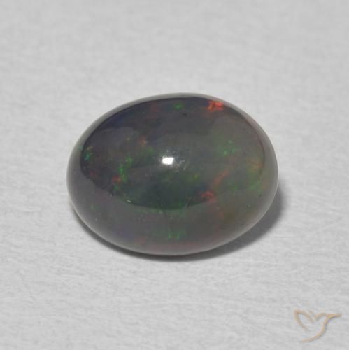 1.31ct Натуральный Многоцветный Опал, Овал, Непрозрачный