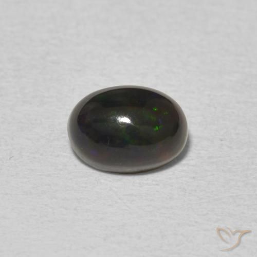 0.59ct Натуральный Многоцветный Опал, Овал, Непрозрачный