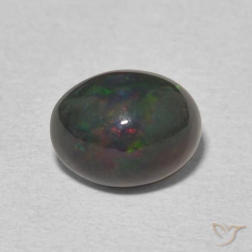 1.34ct Натуральный Многоцветный Опал, Овал, Непрозрачный