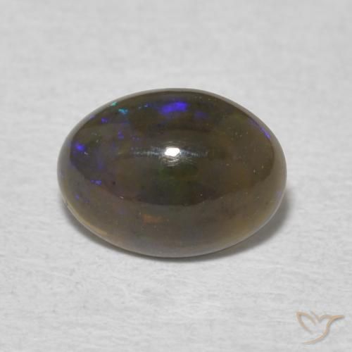 0.64ct Натуральный Многоцветный Опал, Овал, Непрозрачный