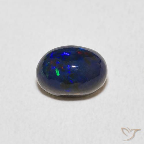 0.57ct Натуральный Многоцветный Опал, Овал, Непрозрачный