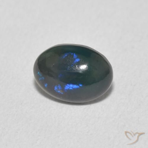 0.49ct Натуральный Многоцветный Опал, Овал, Непрозрачный