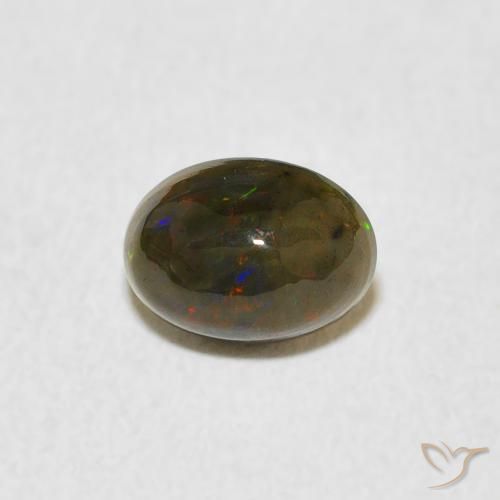 0.47ct Натуральный Многоцветный Опал, Овал, Непрозрачный