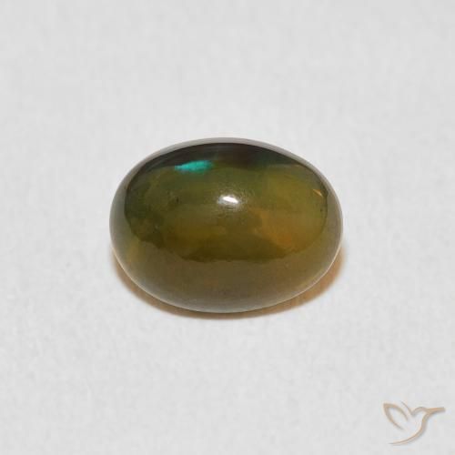 0.80ct Натуральный Многоцветный Опал, Овал, Непрозрачный
