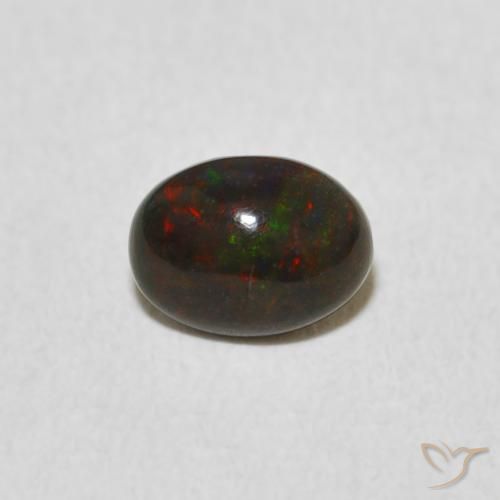 0.46ct Натуральный Многоцветный Опал, Овал, Непрозрачный