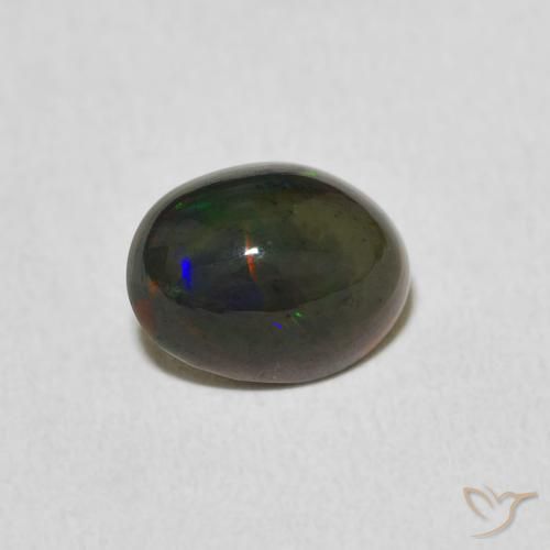 1.24ct Натуральный Многоцветный Опал, Овал, Непрозрачный