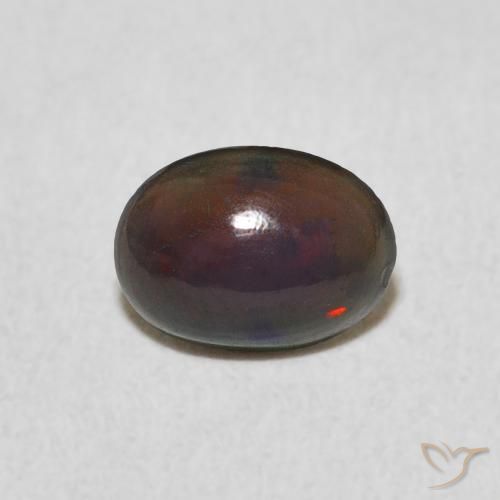0.38ct Натуральный Многоцветный Опал, Овал, Непрозрачный