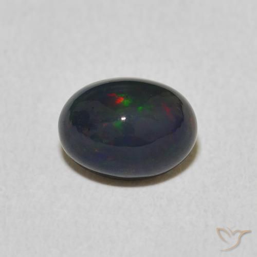 0.99ct Натуральный Многоцветный Опал, Овал, Непрозрачный