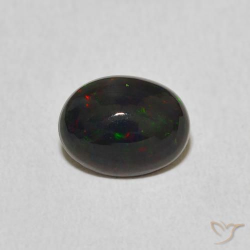 0.95ct Натуральный Многоцветный Опал, Овал, Непрозрачный