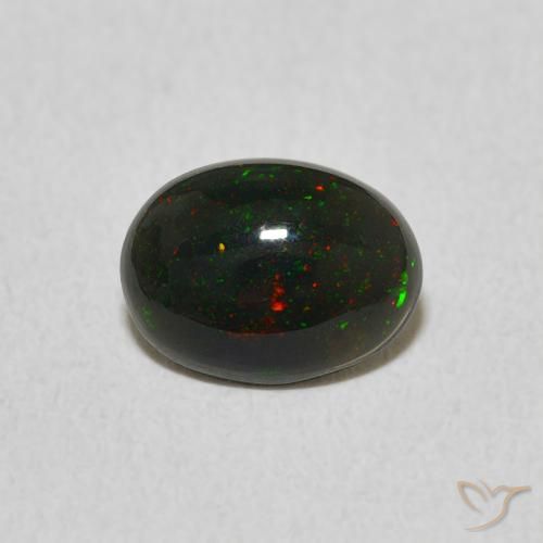 0.58ct Натуральный Многоцветный Опал, Овал, Непрозрачный
