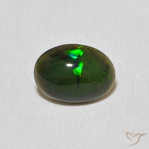 0.58ct Натуральный Многоцветный Опал, Овал, Непрозрачный
