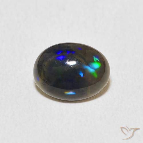 0.61ct Натуральный Многоцветный Опал, Овал, Непрозрачный