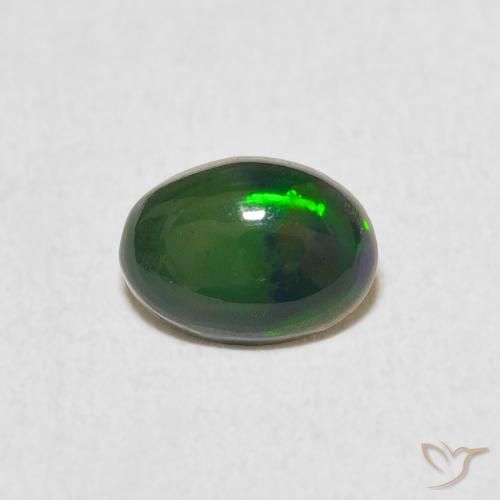 0.42ct Натуральный Многоцветный Опал, Овал, Непрозрачный