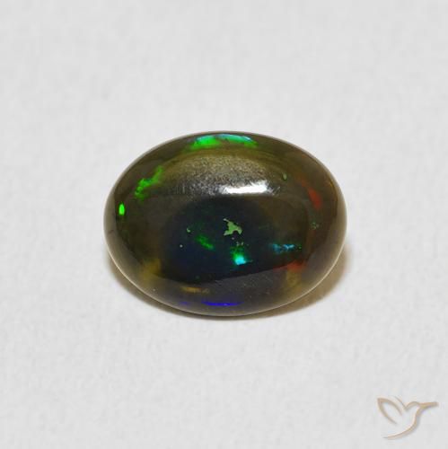 0.70ct Натуральный Многоцветный Опал, Овал, Непрозрачный