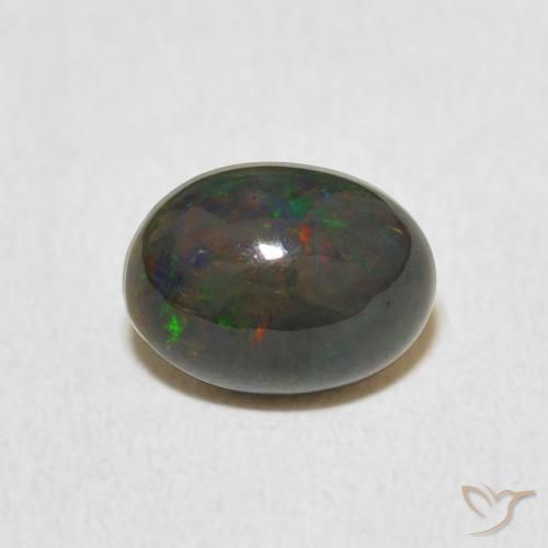 0.89ct Натуральный Многоцветный Опал, Овал, Непрозрачный