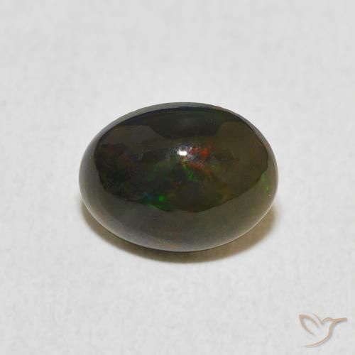 0.75ct Натуральный Многоцветный Опал, Овал, Непрозрачный