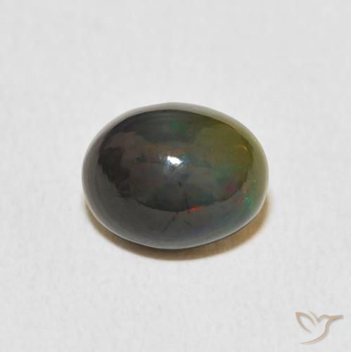 1.24ct Натуральный Многоцветный Опал, Овал, Непрозрачный