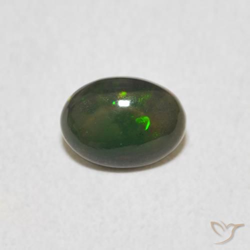 0.45ct Натуральный Многоцветный Опал, Овал, Непрозрачный
