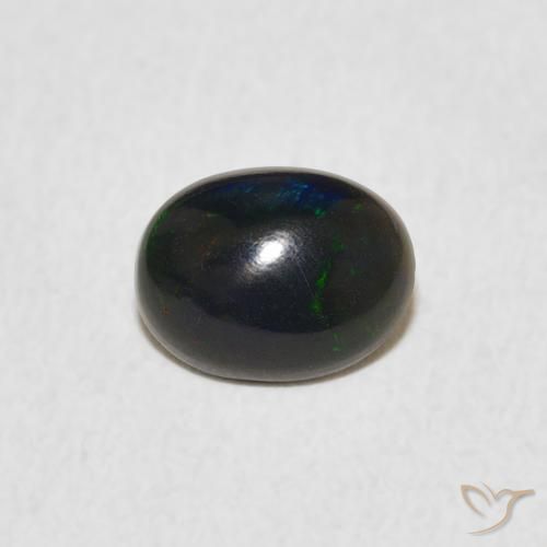 0.60ct Натуральный Многоцветный Опал, Овал, Непрозрачный