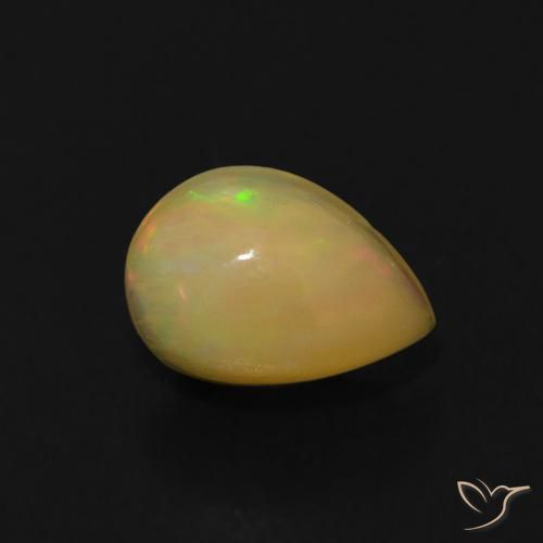 0.58ct Натуральный Многоцветный Опал, Форма груши, Прозрачный