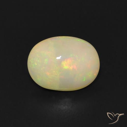0.78ct Натуральный Многоцветный Опал, Овал, Прозрачный