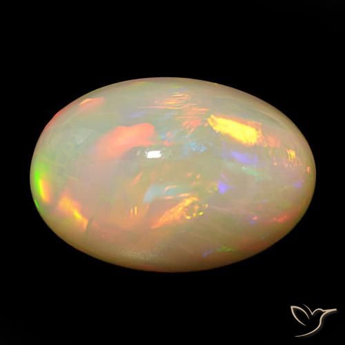 18.83ct Многоцветный Опал, Овал, Непрозрачный