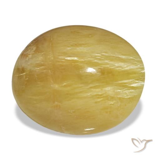 Жёлтый опал 5,55 карата, овал, чистота непрозрачный