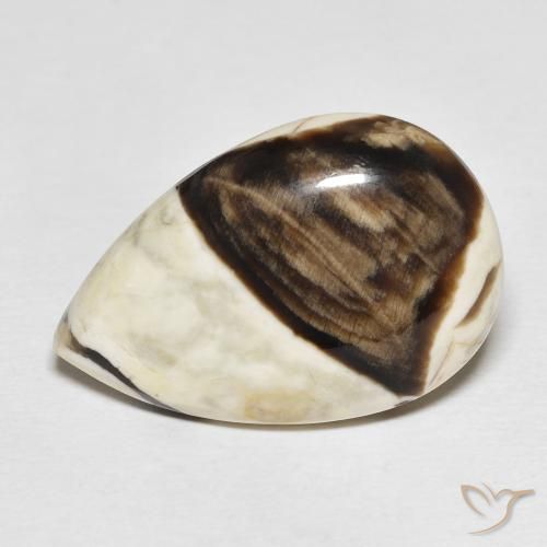 21.16ct Натуральный Многоцветный Арахисовое дерево, Форма груши, Непрозрачный
