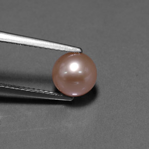 Натуральный розовый жемчуг 2,98 карата сфера / шар, непрозрачный