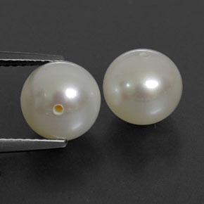  карата, натуральный Кремовый Жемчуг, Сфера / Шар, Непрозрачный