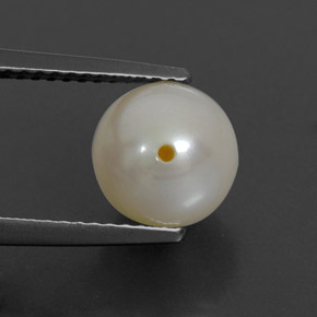3.82 карата, натуральный Кремовый Жемчуг, Сфера / Шар, Непрозрачный
