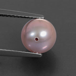 3.47 карата, натуральный Розовато-серебристый Жемчуг, Сфера / Шар, Непрозрачный