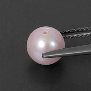 2.61 карата, натуральный Серебристо-розовый Жемчуг, Сфера / Шар, Непрозрачный