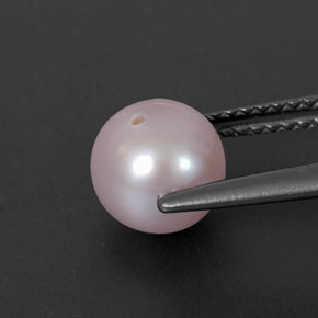 2.64 карата, натуральный Серебристо-розовый Жемчуг, Сфера / Шар, Непрозрачный