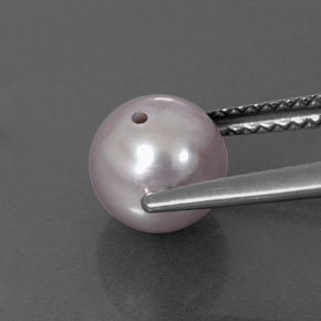 2.59 карата, натуральный Стальной Жемчуг, Сфера / Шар, Непрозрачный