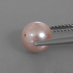 2.85 карата, натуральный Кремово-розовый Жемчуг, Сфера / Шар, Непрозрачный