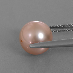 3.53 карата, натуральный Серебристо-розовый Жемчуг, Сфера / Шар, Непрозрачный