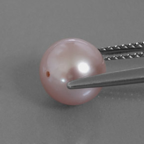 3.53 карата, натуральный Серебристо-розовый Жемчуг, Сфера / Шар, Непрозрачный
