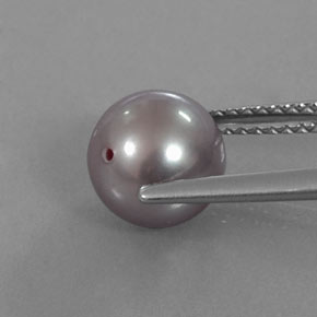 3.30 карата, натуральный Розовато-серебристый Жемчуг, Сфера / Шар, Непрозрачный