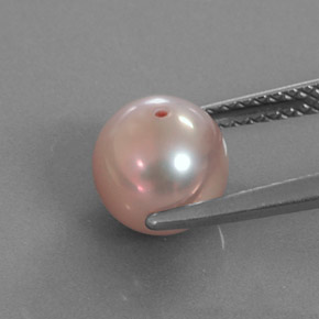 2.89 карата, натуральный Розовато-серебристый Жемчуг, Сфера / Шар, Непрозрачный