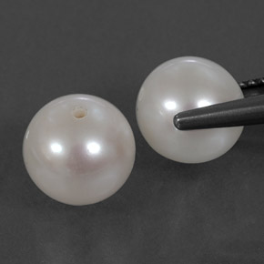  карата, натуральный Серебристо-белый Жемчуг, Сфера / Шар, Непрозрачный