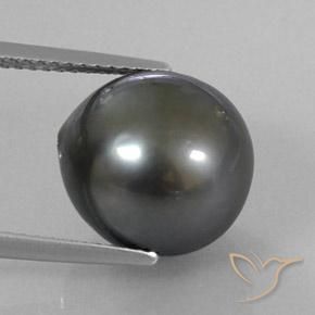 11.36ct Натуральный Темно-серый Жемчуг, причудливая, Непрозрачный