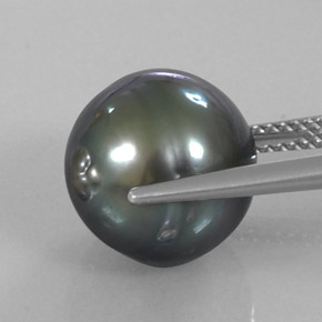 11.70 карата, натуральный Темное Серебро Жемчуг, Необычная форма, Непрозрачный