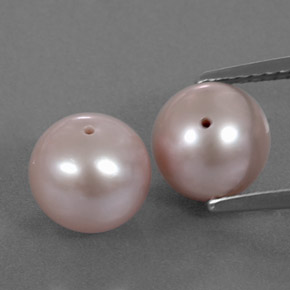 6.38 карата, натуральный Оранжево-розовый Жемчуг, Сфера / Шар, Непрозрачный