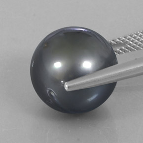 13.20 карата, натуральный Темно-серый Жемчуг, Сфера / Шар, Непрозрачный