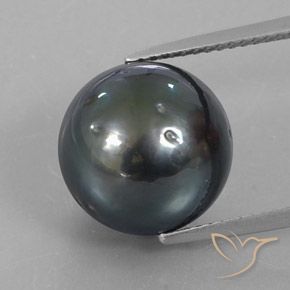 13.05ct Натуральный Темно-серый Жемчуг, Сфера / Шар, Непрозрачный