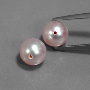 5.55 карата, натуральный Серебристо-розовый Жемчуг, Сфера / Шар, Непрозрачный